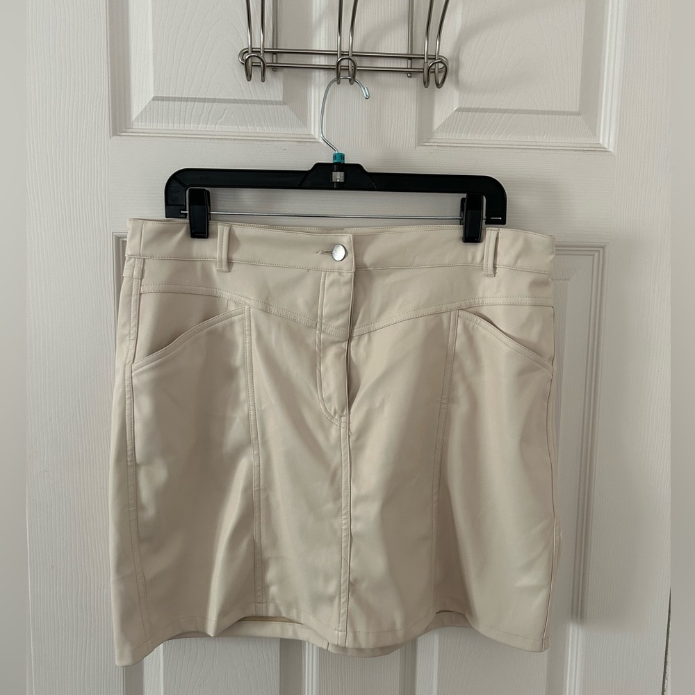 Women’s Faux Leather Mini Skirt.